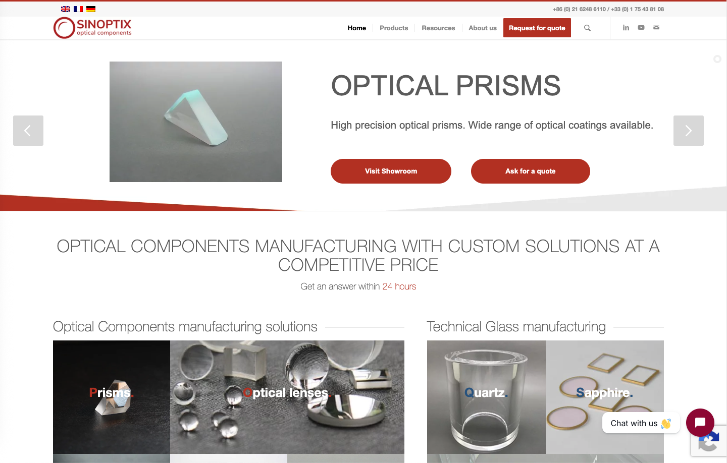Sinoptix - Optical components